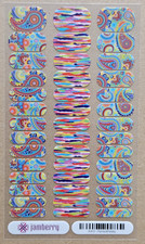 JAMBERRY PAINTED PAISLEY JUNIOR FULL SHEET NAIL WRAP