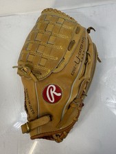 Rawlings Righthand Throw Baseball Pitchers Glove 9380 Basket Web Brown Leather