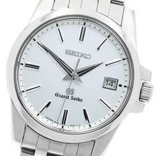 SEIKO Grand Seiko SBGX047/9F62-0AA0 Date Ice blue Dial Quartz Men's Watch 947297