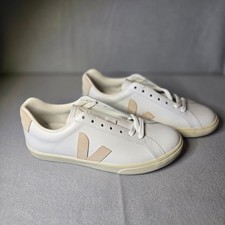 Veja Esplar White Leather Sneakers with Suede...