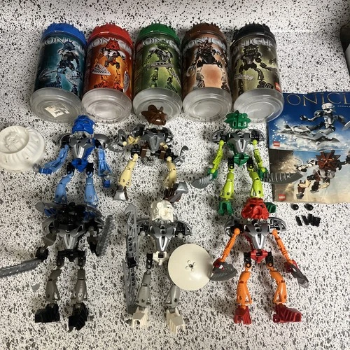 LEGO Bionicle Toa Nuva Full Set 100% Complete With Canisters And Instructions