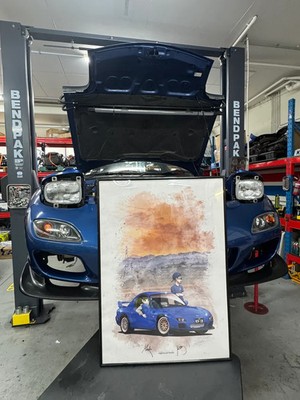 Limited Edition Mighty Car Mods FD RX7 Poster - Autographed By Marty & Moog  MCM