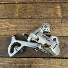 Vintage Shimano Deore RD-MT60 Rear Derailleur Long Cage Silver Japan 300g MTB