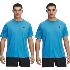Under Armour Men's Tech 2.0 Short Sleeve T-Shirt, Ether Blue, 4XL, 2-Pack