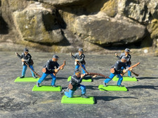 Britains Deetail Union Soldiers x6 1971 Vintage American Civil War Figures