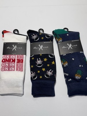 MARC ECKO Cut & Sew Cats Mens Socks Sz 10-13 New  Set Of 3 Very Nice Good Qualit