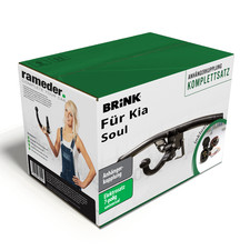 Brink Anhängerkupplung abnehmbar & 7poliger TowTec E-Satz für Kia Soul 14- AHK