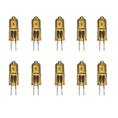 10 x Paulmann 12V Halogen Leuchtmittel Stiftsockel 10W G4 9mm Gold 8311.79