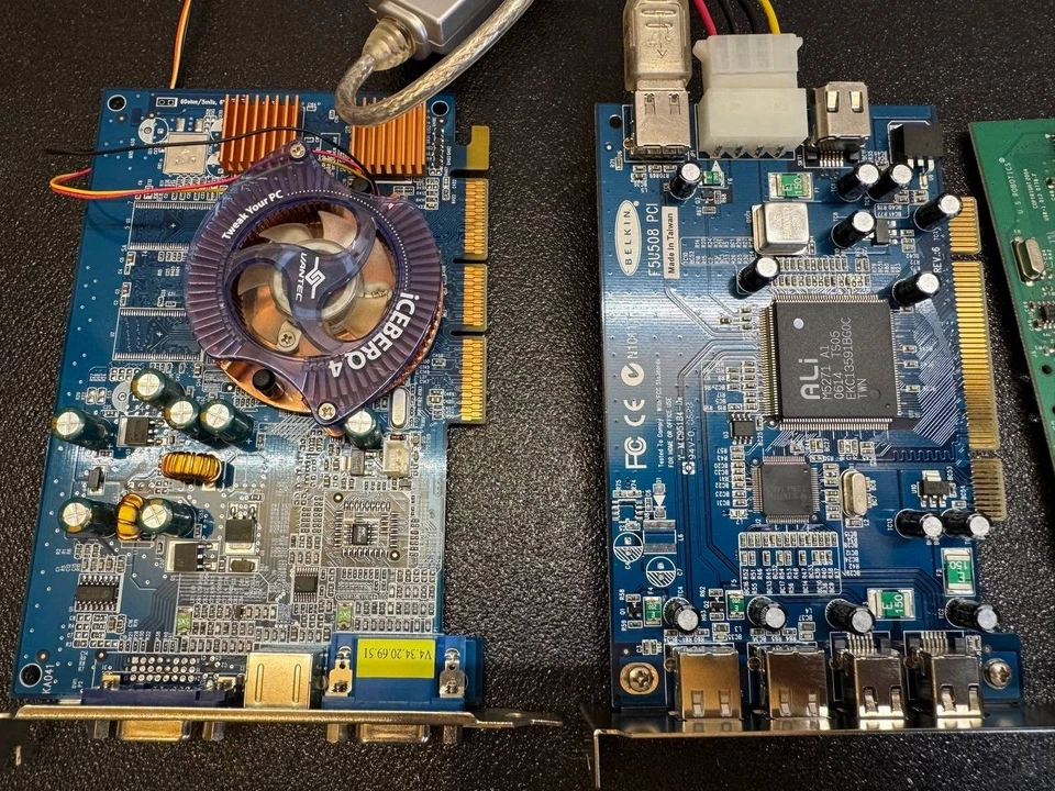 Vintage PNY FX5500 & Creative Audigy 2 ZS + Belkin F5U508 + USR 5610C – Untested - Image 4 of 4