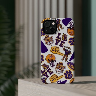 LSU Fan Magnetic Phone Case | Impact-Resistant, LSU Football Fan iPhone case