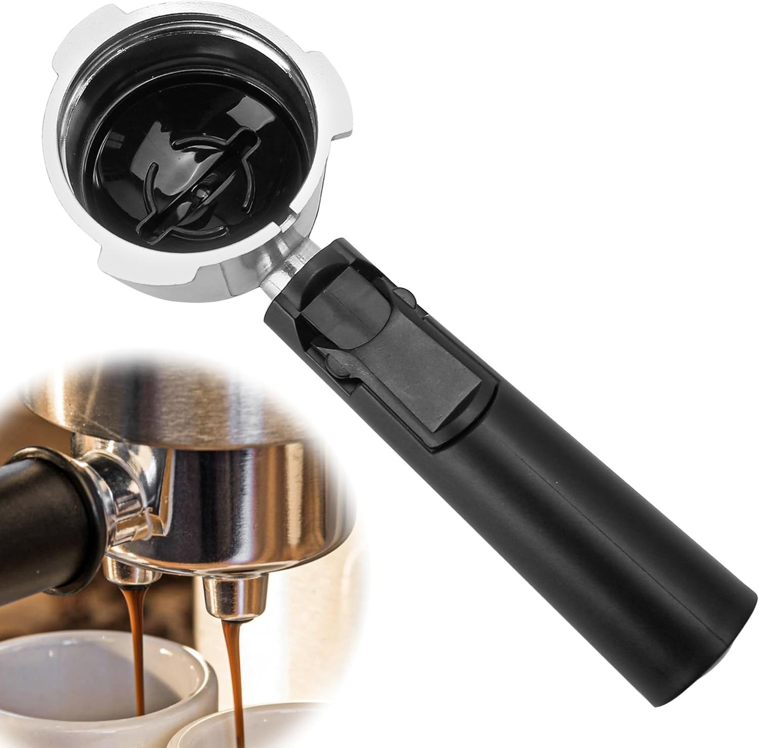 BuleVina 51mm Portafilter Bracket Handle Parts Replace for KF6001 KF5002 KF500S