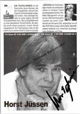 Original Autogramm Horst Jüssen 1941-2008 Schauspieler /// Autogramm Auto 346779