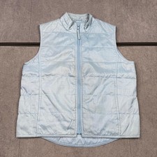 Y2K Vintage Gap Light Blue Nylon Puffer Vest Womens Extra Small Zip Up Gorpcore