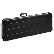 Electric Guitar Hard Case ABS Shell Plush Interior Locking Latches Black - Tiger