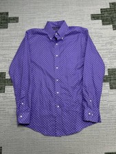 Lauren Ralph Lauren Dress Shirt Mens 15.5 Purple Slim Fit Non Iron Button Down
