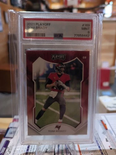 2021 Panini Playoff Tom Brady PSA 9 Gem Mint Patriots Buccaneers GOAT