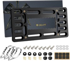 No Drill Front License Plate Bracket- Front License Plate Mounting Kit Universal