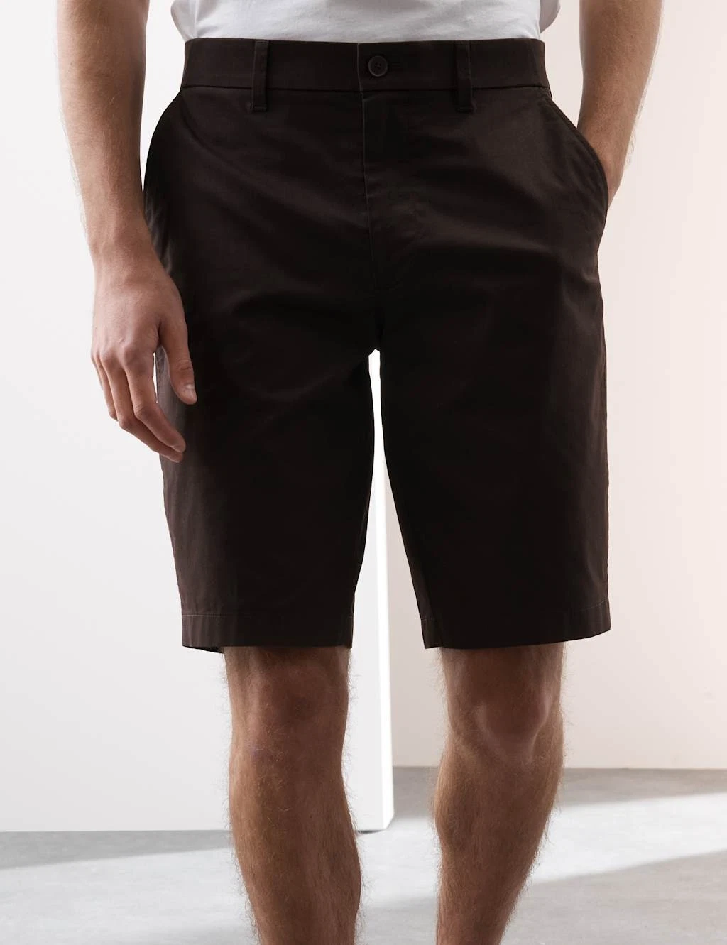 M&S - Autograph Mens Cotton Chino Shorts in Dark Chocolate
Opens in a new window or tab