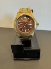 Seiko Sports 150 7N43-8039 Gold Tone with Brown Face Vintage