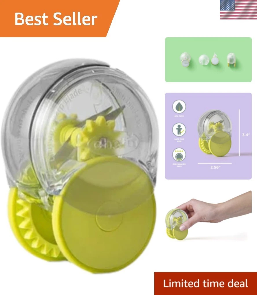 Chef’n GarlicZoom Garlic Chopper, Handheld Garlic Mincer with Rolling Action,...