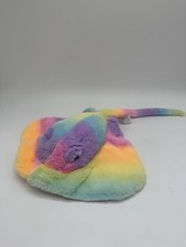 Fiesta Toys Rainbow Stingray Plush Tie Dye 22"