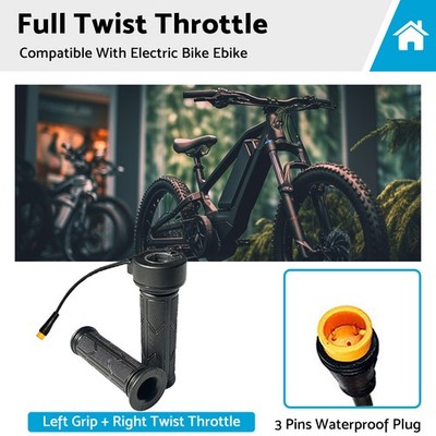 Full Twist Throttle For RIDSTAR E-Bike Q20 With Extra Grip