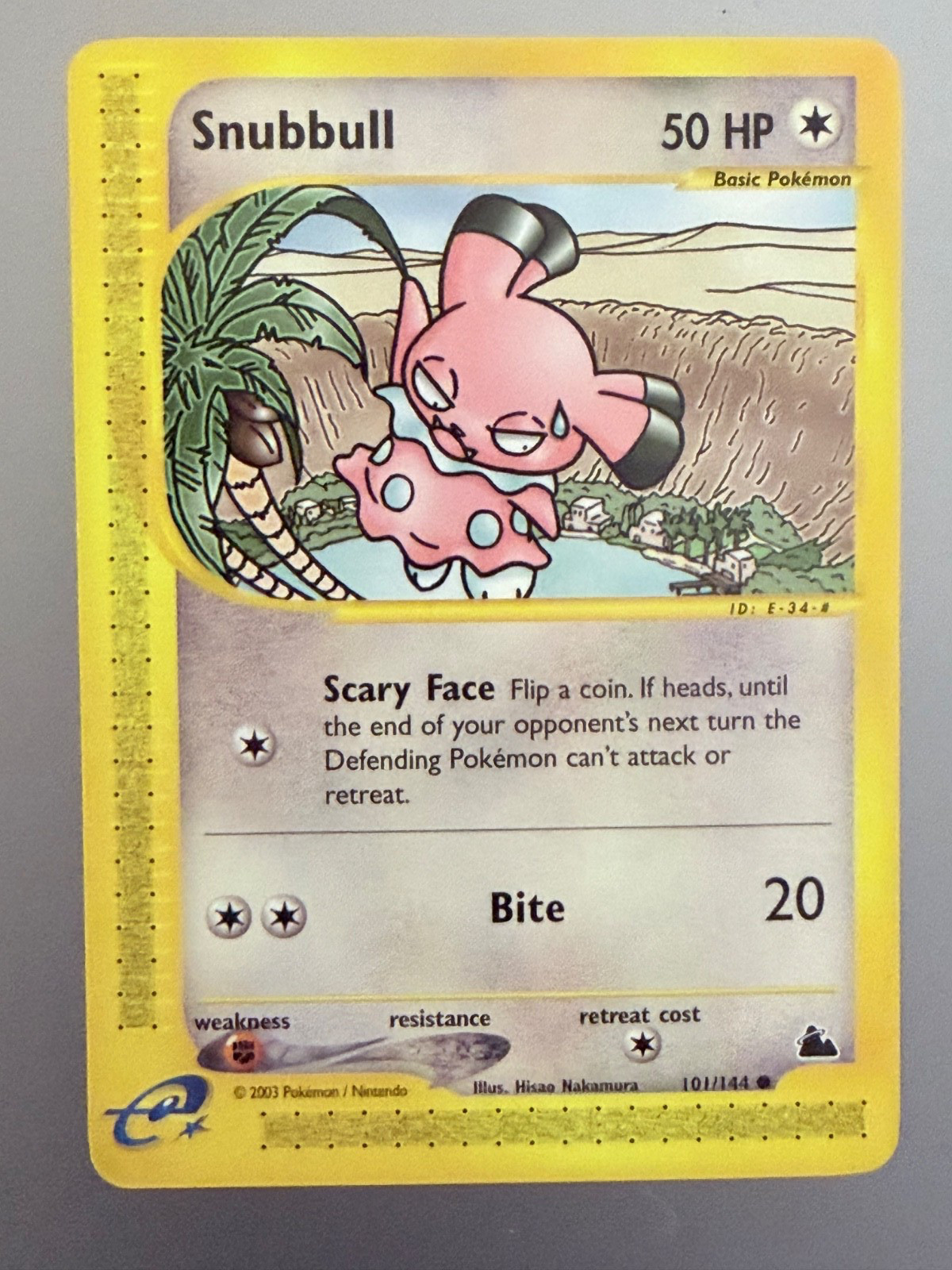 Pokemon Skyridge Snubbull 101/144 NEAR MINT