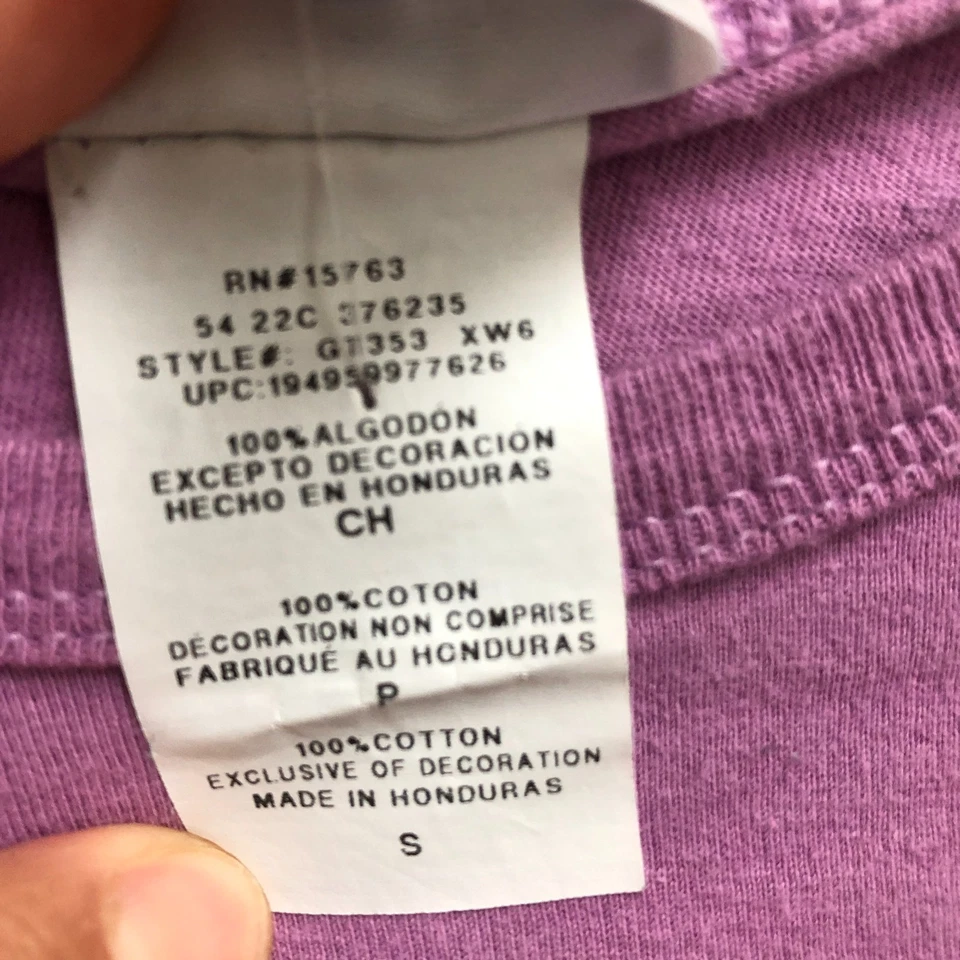 Champion Top Camisa Pequeña Adulto Púrpura Cuello Redondo Manga Corta Pullover Camiseta Para Mujer Foto 4 de 4