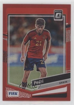 2023-24 Panini Donruss FIFA Optic Red Prizm 91/299 Pedri #52 1d59
