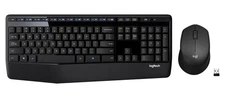 Logitech MK345 Wireless Keyboard $ Mouse Combo W/Palm Rest 2.4 GHz USB Receiver