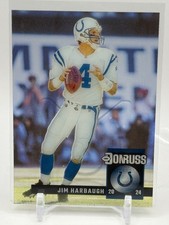 2 2024 Panini Donruss Clearly - Jim Harbaugh Retro 1994 Colts QB 2 Cards!