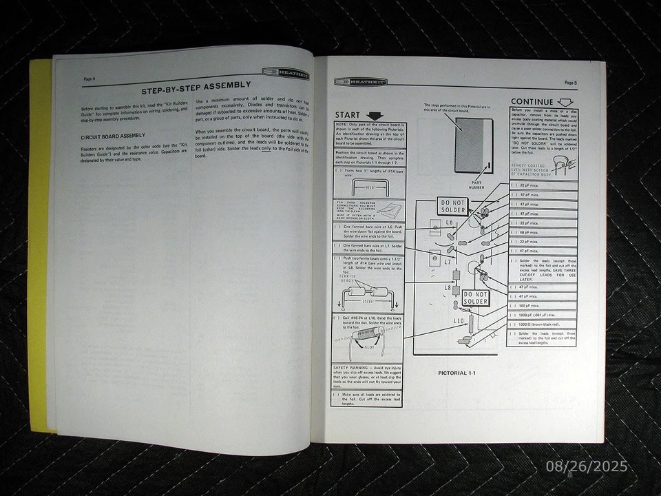 Genuine Heathkit Model HA-202 2-Meter FM Amplifier Manual - Never Used - Image 3 of 4