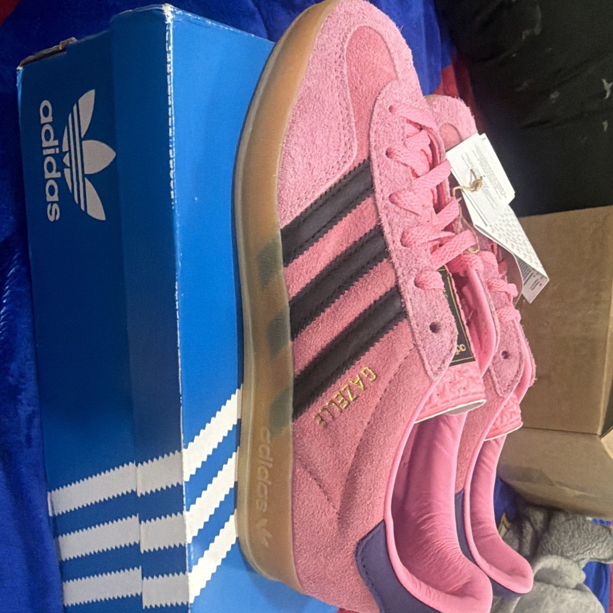 adidas Gazelle Indoor Mens Womens Sneakers Bliss Pink IE7002 size 6.5 | eBay