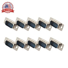 10PCS Computer DB9 Male Connector Adapter Solder Type 9 Pin D-SUB Connectors PC