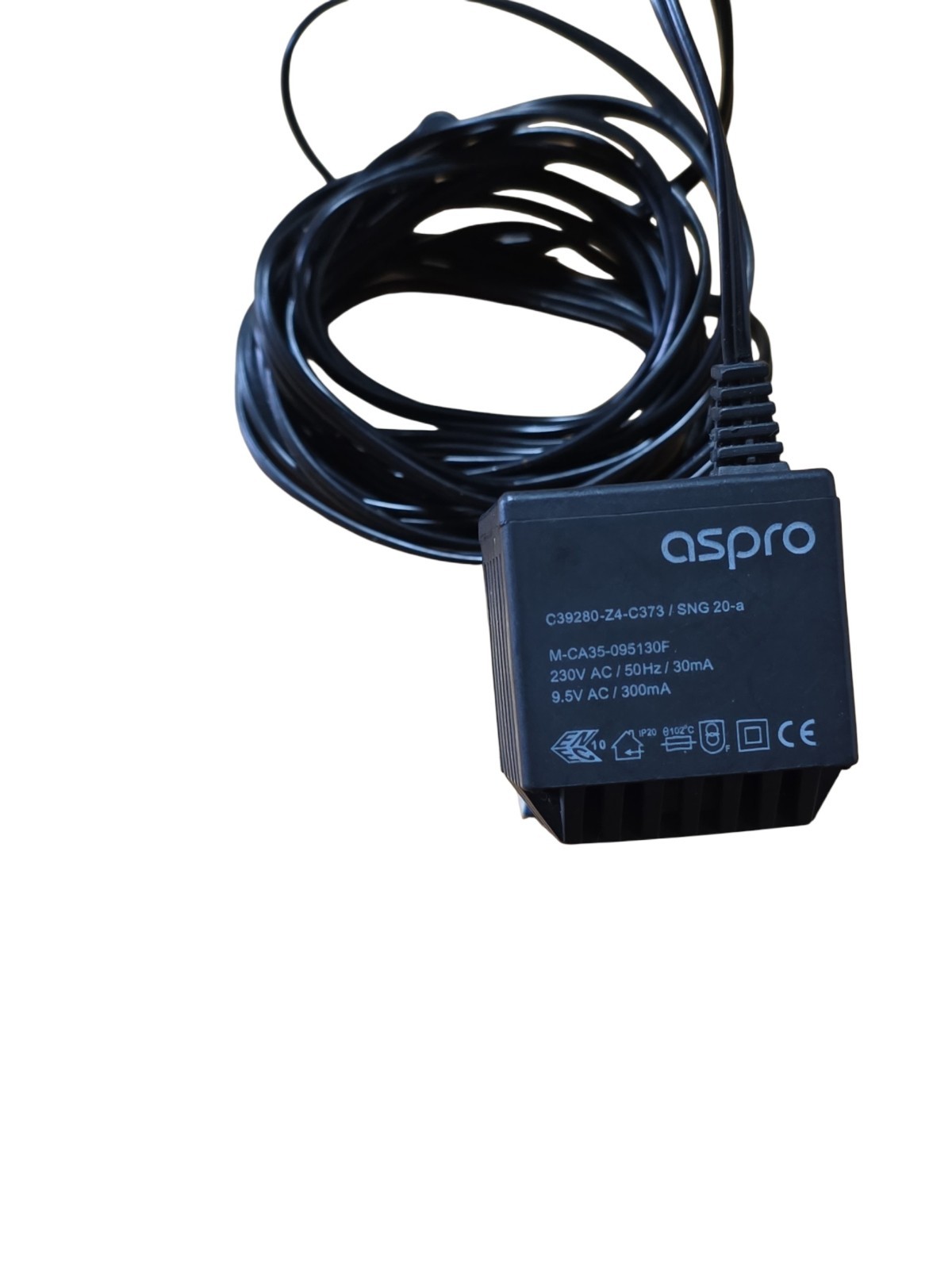 Trasformatore Alimentatore Aspro 9.5V AC 300mA M-CA35-095130F - Funzionante