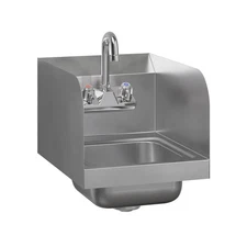 AmGood Stainless Steel Wall Mount Hand Sink | NSF | Commercial Hand Washing B...