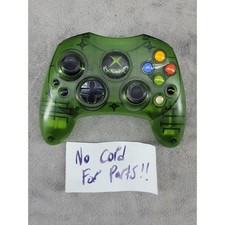 Microsoft Xbox Controller S Translucent Green Original OG Xbox FOR PARTS ONLY