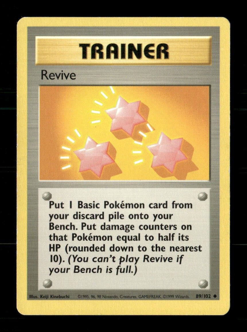 Revive 89/102 Base Set Unlimited MP Pokemon