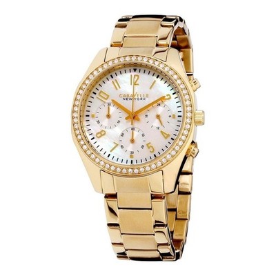 Bulova Caravelle Chronograph Women's Mother of Pearl Dial Quartz Watch 44L114