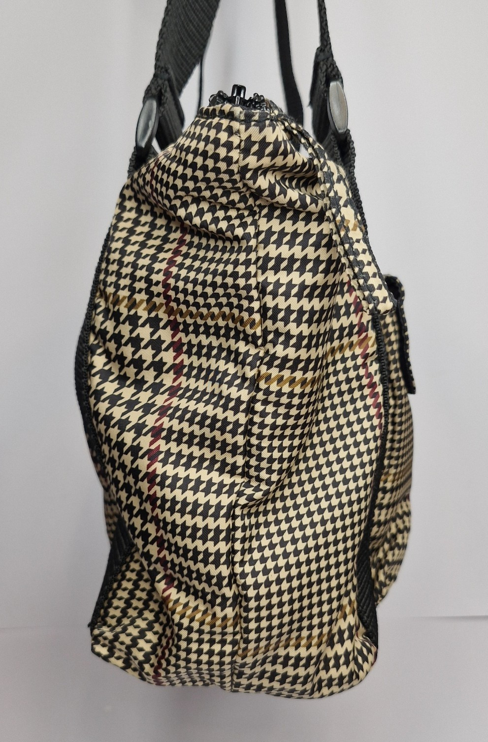 Ralph Lauren Houndstooth Pattern Nylon Shoulder T… - image 9