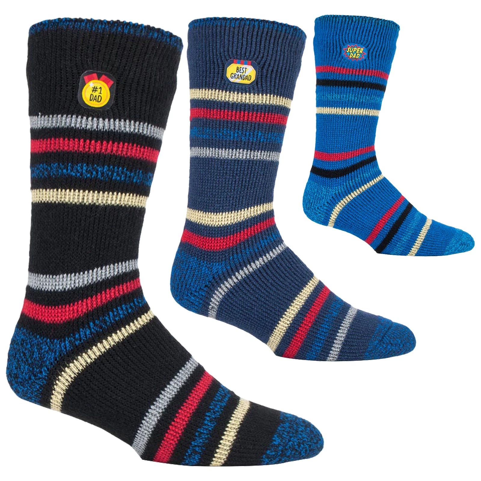 Heat Holders - Mens Gift Box Warm Winter Novelty Thermal Socks for Dad & Grandad