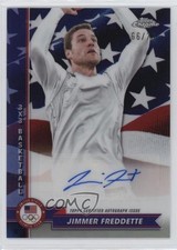 2024 Topps US Flag Refractor 66/76 Jimmer Fredette Freddette #AU-JF Auto 0v2l