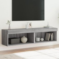 Tv-Schr?Nke Mit Led-Leuchten 2 Stk. Grau Sonoma 60X30X30 Cm
