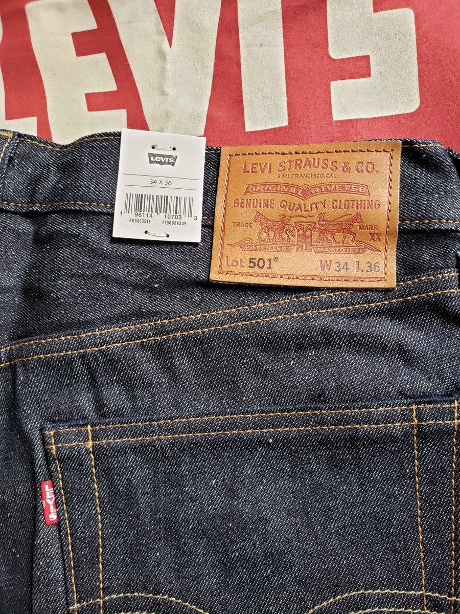 その他 NY LEVI'S 501 Shrink-to-Fit Raw SELVEDGE 