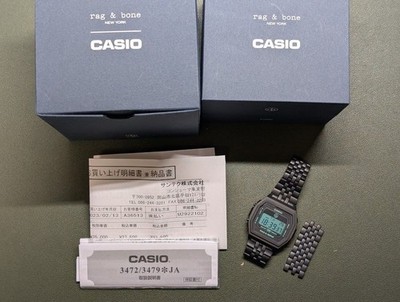 CASIO A1000RCB-1JF rag & bone Collaboration Digital Watch Japan