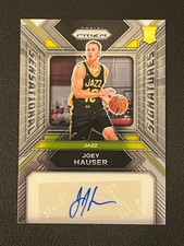 Joey Hauser 2023-24 Panini Prizm Rookie Auto Sensational Signatures Jazz 