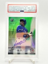 Topps Bowman Platinum Presence Vladimir Guerrero Jr. #PPA-VGJ Green /75 PSA 10