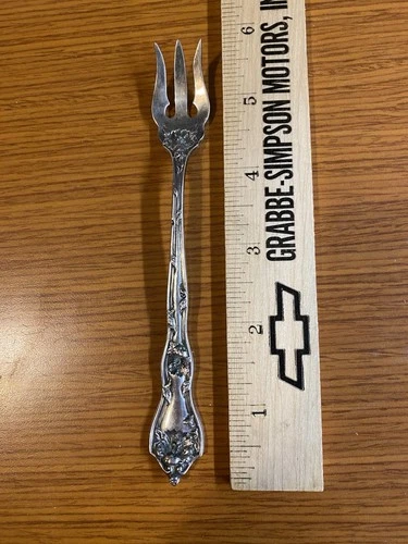 Intaglio by Reed and Barton Sterling Silver Cocktail Fork EXC!