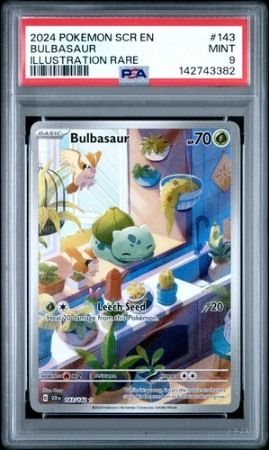 Bulbasaur Holo PSA 9 Mint Stellar Crown Series 143/142 Sv07