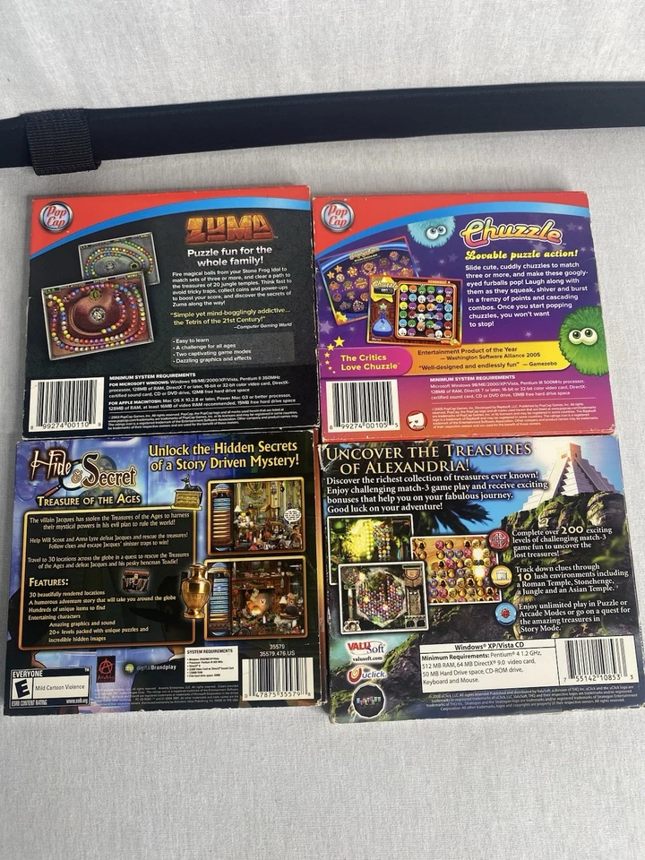 Lot of 14 Puzzle CD Rom Windows PC Games Zuma, Chuzzle, Jewel Quest, Peggle - Image 3 of 4